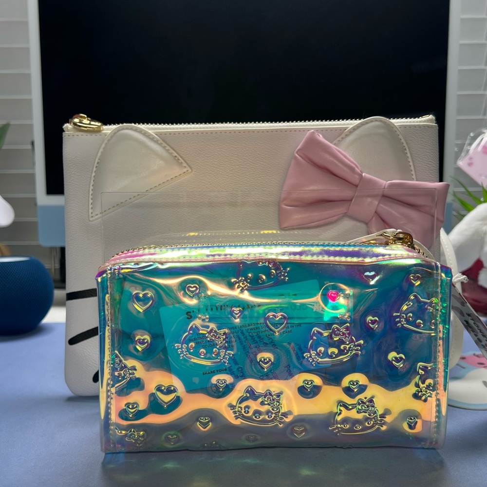 Stoney Clover Hello Kitty iridescent travel pouch